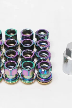 Price Cut Project Kics R40 12X1.25 Lug Nuts Neochrome Non-Locking Most Subaru Models