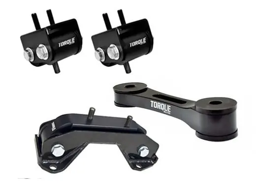 Deal Torque Solution Mount Package w/ Pitch Stop Black 2002-2014 WRX / 2004-2021 STI