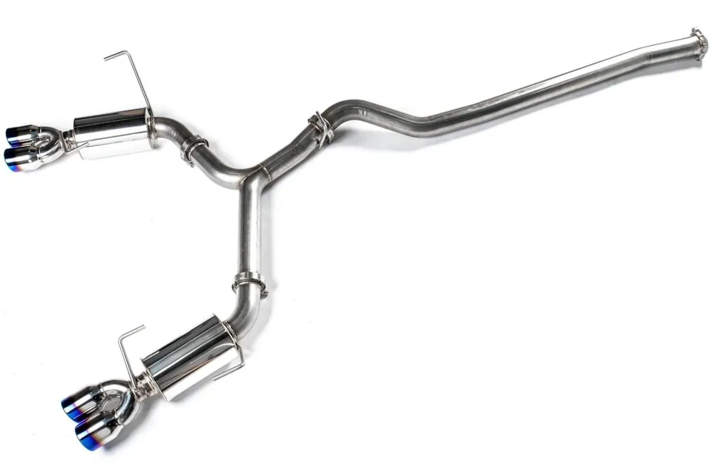 ETS Quiet Catback Exhaust Non Resonated Burnt Tips 2015-2021 WRX / 2015-2021 STI Limited Time
