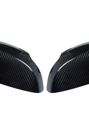 Rexpeed Gloss Carbon Upper Mirror Covers w/ Turn Signal Cut Out 2015-2021 WRX / 2015-2021 STI Limited Offer