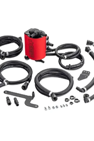 Instant Buy IAG Performance V3 Street Series Air / Oil Separator (AOS) Wrinkle Red 2015-2021 WRX / 2014-2018 Forester XT