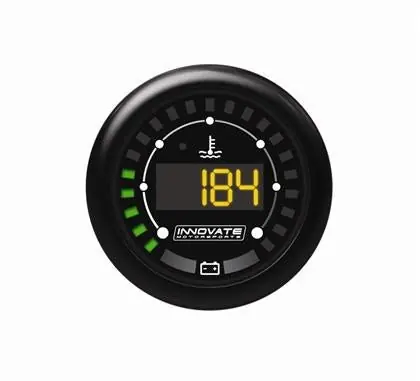 Original Innovate Motorsports MTX-D Dual Function Water Temperature / Battery Voltage Gauge 52mm