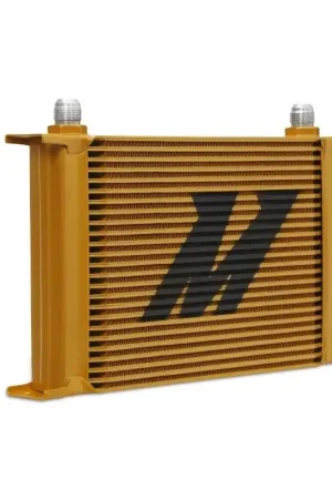 Hassle-Free Returns Mishimoto Universal 25 Row Oil Cooler Gold