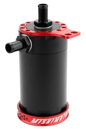 Mishimoto Universal Baffled Oil Catch Can Black w/ Red Insert Limited Edition