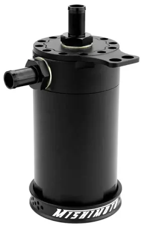 Last Chance Mishimoto Universal Baffled Oil Catch Can Black w/ Black Insert