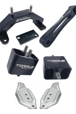 Fan Favorite Torque Solution Solid Billet Mount Package w/ Subaru OEM Mount Plates 2002-2014 WRX / 2004-2021 STI