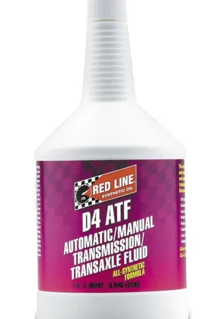 Bargain Red Line Super Automatic Transmission Fluid D4 ATF 1QT