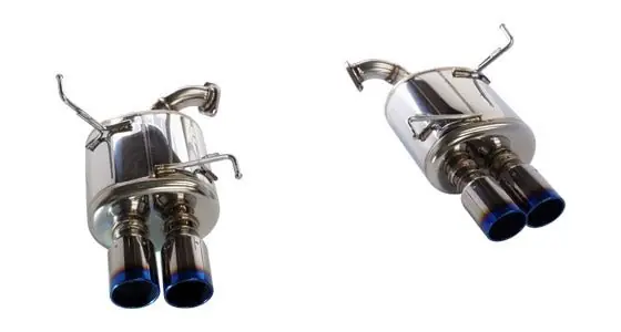 Instant Buy HKS Legamax Premium Axleback Exhaust w/ Burnt Tips 2015-2021 WRX / 2015-2021 STI