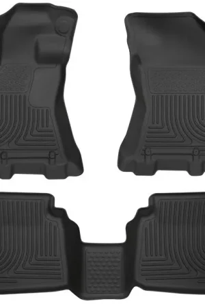 Handmade Husky Liners WeatherBeater Front & 2nd Seat Floor Liners 2015-2018 Legacy / 2015-2018 Outback