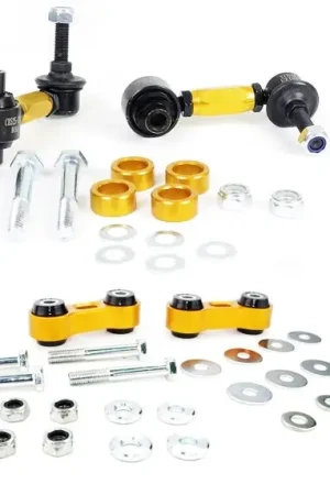 Authentic Whiteline Adjustable Ball Socket Front and Rear Endlink Kit 2008-2014 WRX / 2008-2014 STI / 2005-2009 Legacy GT Sedan / 2004-2013 Forester XT