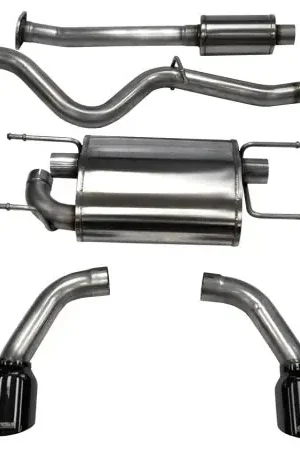 Get Yours Corsa Stainless Steel Catback Exhaust w/ Black Pro Series Tip 2013-2024 BRZ / 2013-2016 FRS / 2017-2021 GT86 / 2022-2024 GR86