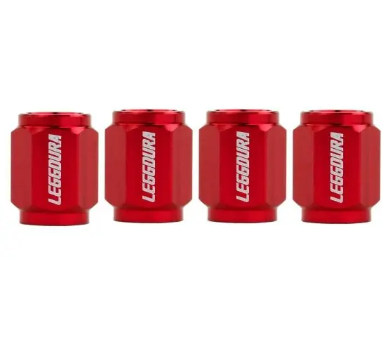 Today Only Project Kics Leggdura Racing Red Valve Cap