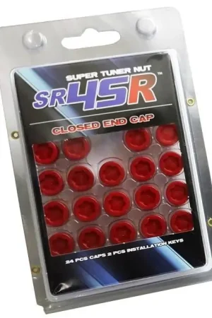 Free Returns Muteki SR45R Plastic Caps Red