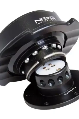 NRG Quick Release Kit Gen 2.5 - Black / Black Ring w/ Finger Grooves Best Seller