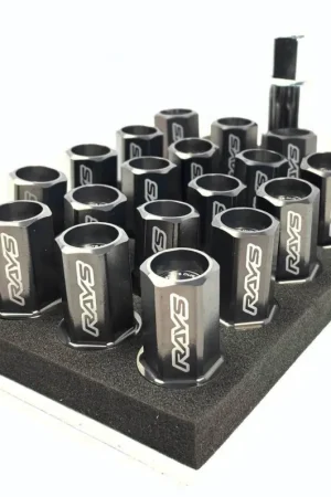 Volk Racing Dura-Nut L32 Straight Type M12X1.25 Lock and Nut Set Gun Metallic Most Subaru Models Worldwide Shipping