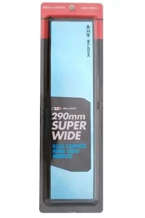 Must Have BLOX Racing Super Wide Mirror w/ Blue Tint 290mm