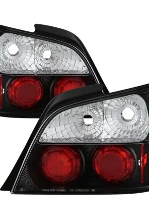 Discount Spyder Euro Style Black Tail Lights 2002-2003 WRX Sedan