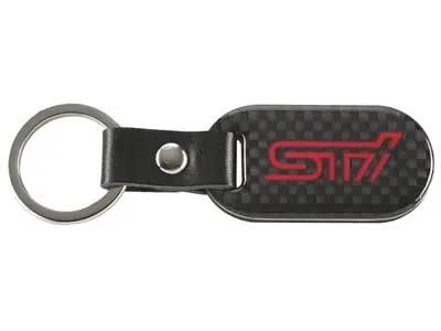 Subaru OEM STI Key Chain Carbon Fiber Crafted
