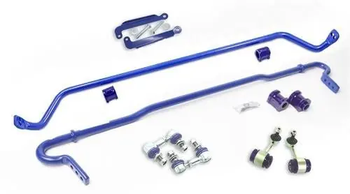 SuperPro Sway Bar Kit 26mm Front Adjustable / 24mm Rear Adjustable w/ Endlinks 2015-2021 STI Crafted