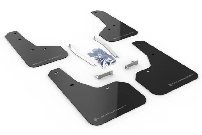 Order Now Rally Armor UR Mudflaps Black Urethane Grey Logo 2019-2021 Forester