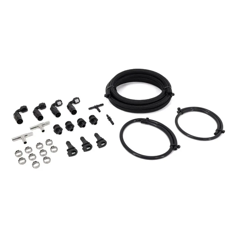 IAG Performance Braided Fuel Line & Fitting Kit For IAG Top Feed Fuel Rails & OEM FPR w/ IAG FPR Adapter 2008-2012 Legacy GT Price Drop