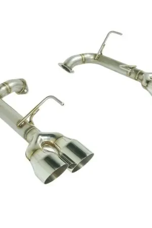 Deal Remark Stainless Steel Axle Back w/ Single Wall 4 Inch Polished Tips 2015-2021 WRX / 2015-2021 STI