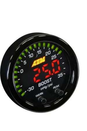 AEM X-Series 35 PSI Boost Gauge 52mm Best Seller