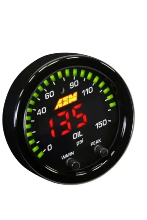 Mega Sale AEM X-Series Oil Pressure Gauge 0-150psi 52mm