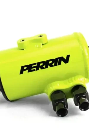 Perrin Air Oil Separator Kit (AOS) Neon Yellow w/ FMIC 2002-2014 WRX / 2004-2021 STI / 2005-2009 Legacy GT / 2005-2009 Outback XT Handmade