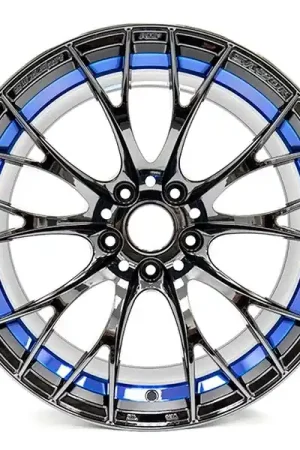 Today Only WedsSport SA-20R Blue Light Chrome 18x9.5 5x114.3 +45mm Offset