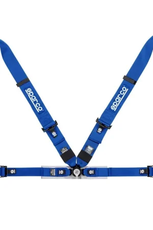 Trusted Brand Sparco Harness Set 3 Inch 4-Point Cam Lock Blue