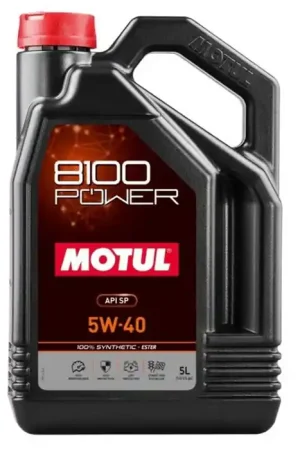 Popular Motul 8100 5W40 Power Motor Oil 5L Bottle