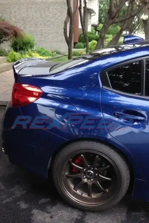 Rexpeed Type 1 Duckbill Trunk Spoiler w/ Carbon Fiber Accent Strip 2015-2021 WRX / 2015-2021 STI Limited Offer