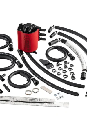 No Minimum Order IAG Performance V3 Street Series Air / Oil Separator (AOS) Wrinkle Red 2008-2014 WRX / 2008-2021 STI / 2009-2013 Forester XT / 2005-2009 Legacy GT / 2005-2009 Outback XT