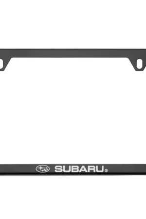 Subaru OEM License Plate Frame Matte Black 2007-2024 WRX / 2007-2021 STI / 2009-2021 Forester / 2018-2021 Crosstrek Best Seller