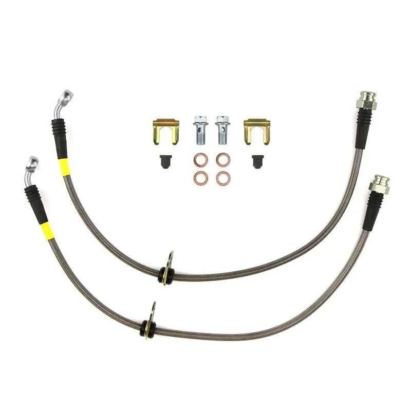 One Day Deal FactionFab Front Stainless Steel Brake Lines 2004-2007 STI / 2006-2007 WRX
