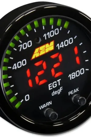 Limited Offer AEM X-Series EGT Exhaust Gas Temperature Gauge 52mm