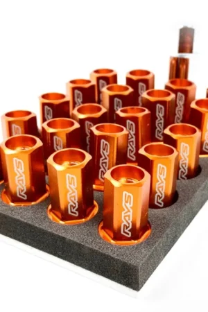 Volk Racing Dura-Nut L32 Straight Type M12X1.25 Lock and Nut Set Orange Most Subaru Models New Arrival
