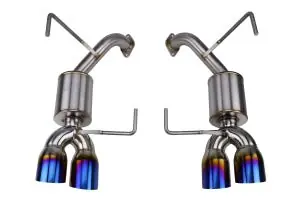 Brand New Nameless Performance Axle Back Exhaust w/ 3.5" Single Wall Neochrome Tips and5" Mufflers2015-2021 WRX / 2015-2018 STI