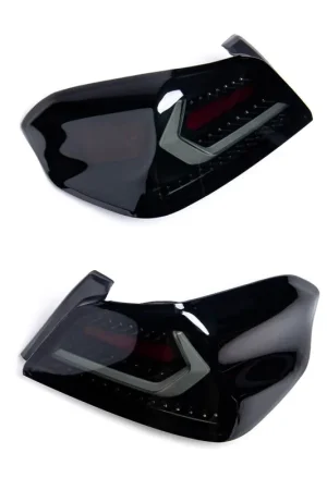 Molded Innovations EVO+ Style Sequential LED Tail Lights Smoked Lens w/ Black Base & White Bar 2015-2021 WRX / 2015-2021 STI Buy Direct