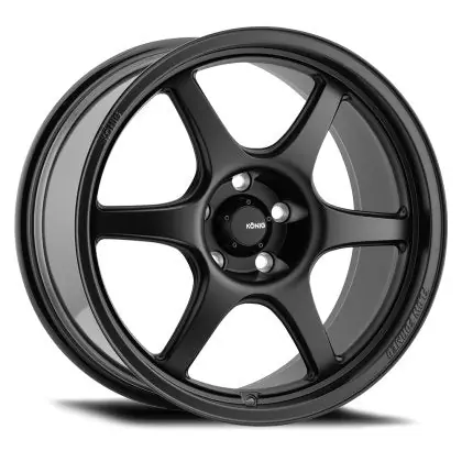 Konig Hexaform Matte Black 18x9.5 5x114.3 35 Offset Low Price