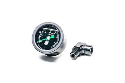 Wholesale Radium Engineering 0-100 PSI Liquid Filled Fuel Pressure Gauge w/ 90 Degree Adapter Black Face