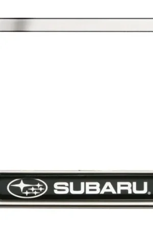 Best Price Subaru OEM License Plate Frame Stainless Steel Polished w/ SUBARU Logo