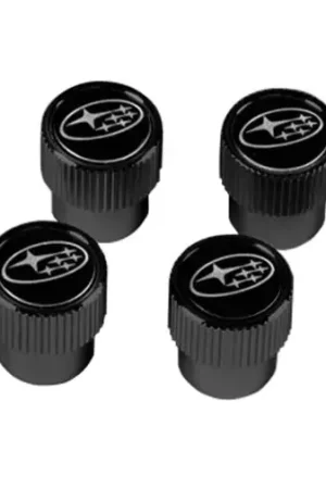 Trusted Brand Subaru OEM Black Valve Stem Caps Most Subaru Models