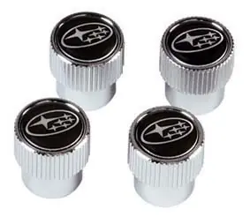 Exclusive Offer Subaru OEM Chrome Valve Stem Caps - Universal