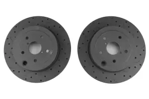 Factory Price Hawk Talon Series Drilled / Slotted Rear Rotor Pair 2008-2017 STI
