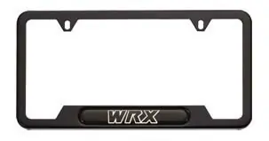 Subaru OEM License Plate Frame Matte Black w/ WRX Logo Viral