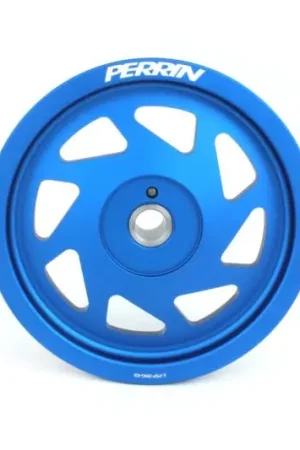 Perrin Crank Pulley Blue 2022-2025 WRX / 2022-2025 BRZ / 2022-2025 GR86 / 2017-2025 Crosstrek / 2019-2025 Ascent / 2019-2025 Forester / 2020-2025 Outback / 2020-2025 Legacy / 2017-2025 Impreza Final Sale