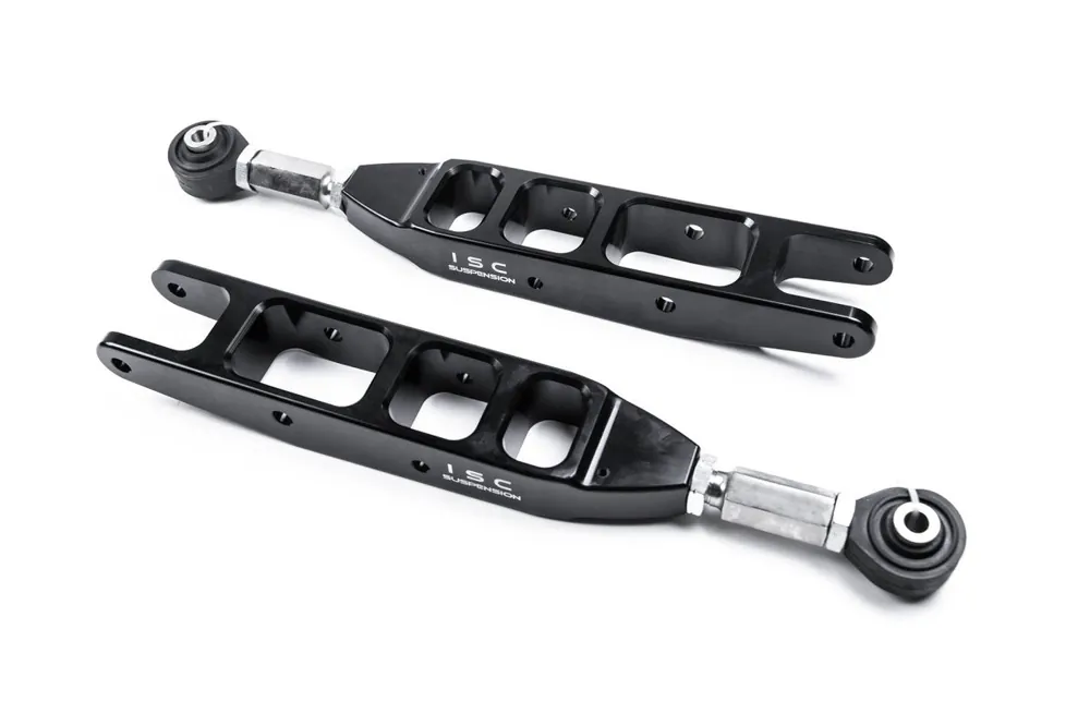 Time-Limited ISC V3 Black Rear Adjustable Control Arms 2008-2024 WRX / 2008-2021 STI / 2009-2013 FXT / 2013-2024 BRZ