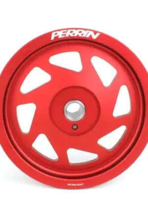 Perrin Crank Pulley Red 2019-2021 WRX / 2015-2016 Impreza / 2015-2019 Legacy / 2016-2018 Forester New Release